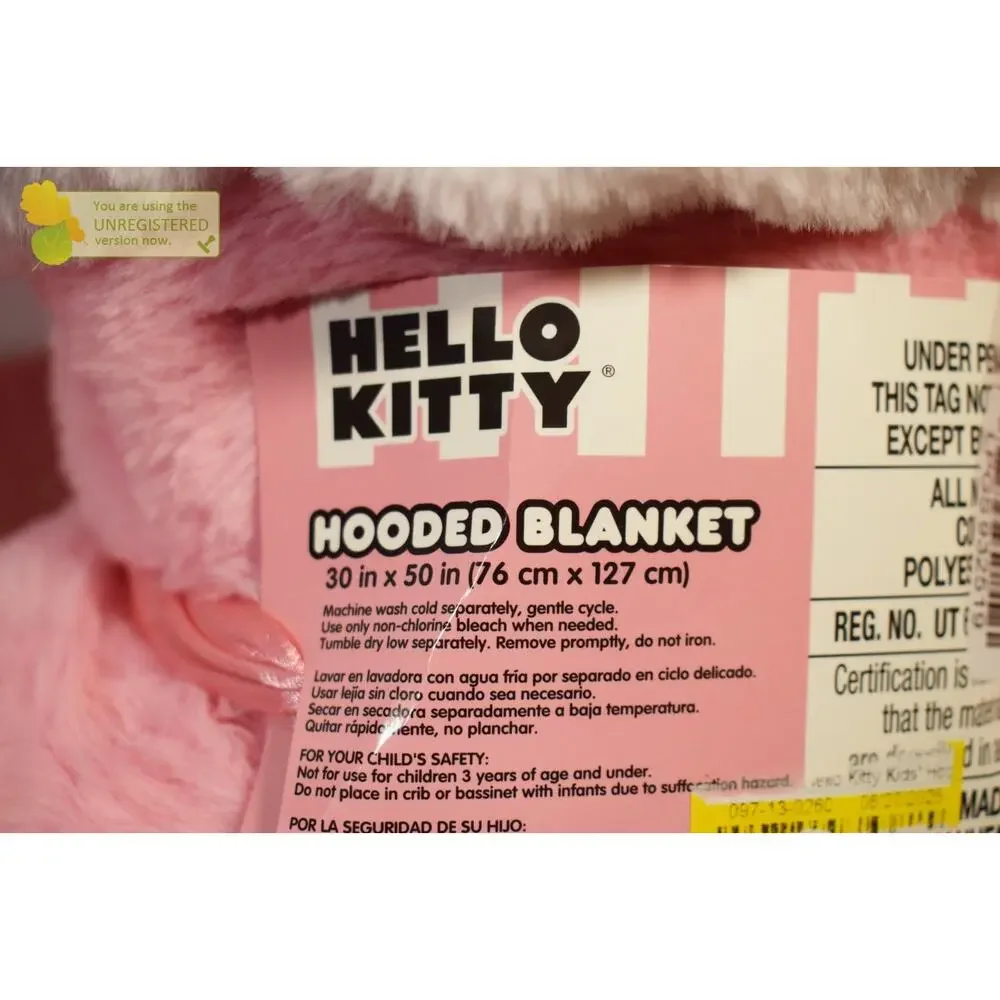 Hello Kitty Kids' Hooded 30x50